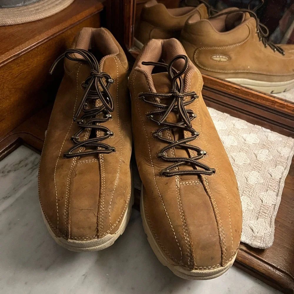 LUGZ Classic Brawn Casual‎ Streetwear Lace Up Boots Brown Tan Men's Size 13 GUC